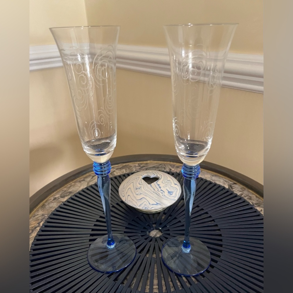 Vintage Champagne Flutes
